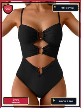Women's Cutout One Piece Swimsuits Sexy Monokini Bathing Suit